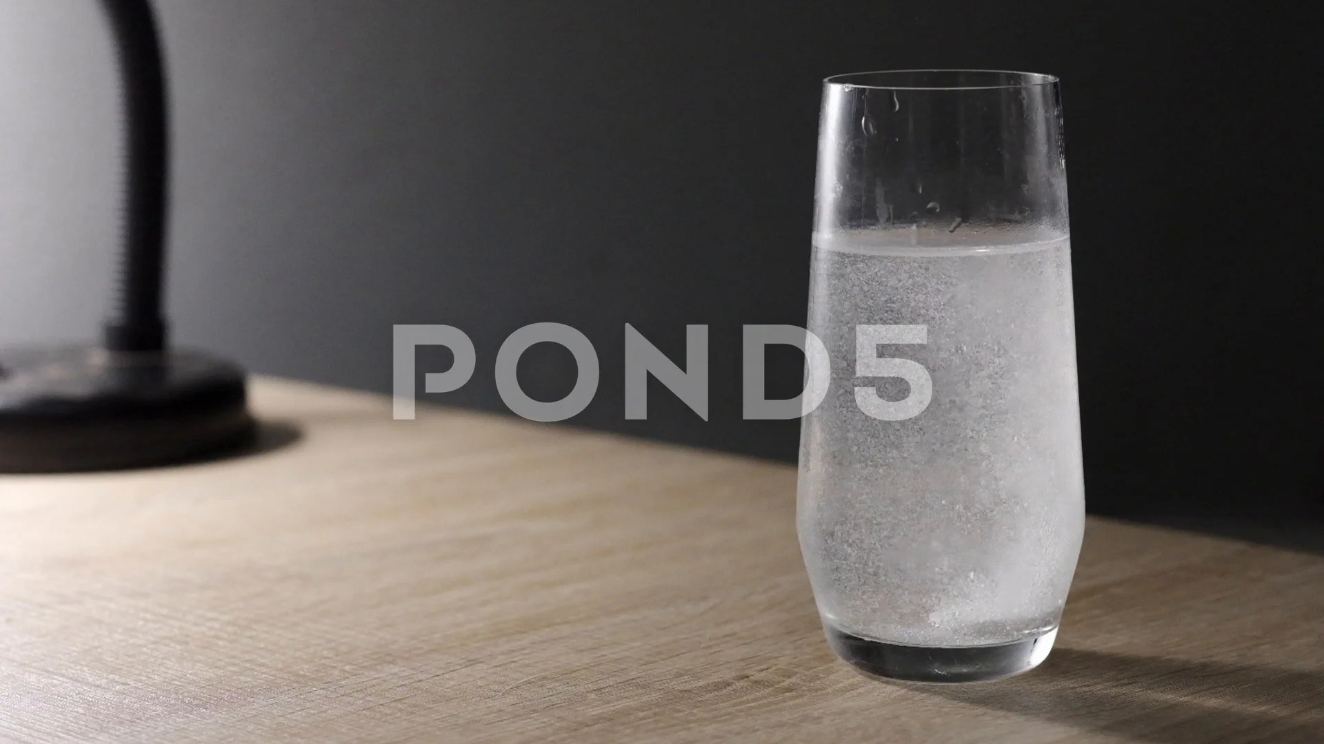 Slow motion of medicine dissolving in water