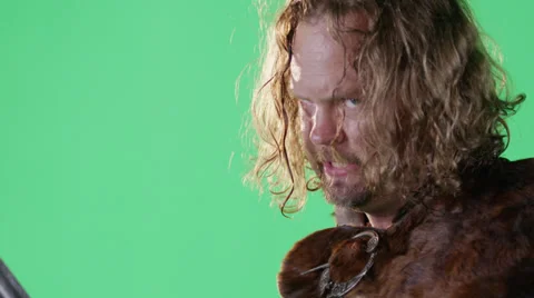 Slow Motion Medieval Warrior 스톡 동영상 33292348