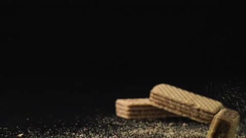 Slow motion medium close up,crackers fall 库存影片 135777992