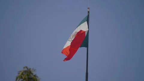 Slow motion of Mexico flag Stock Footage 111852925
