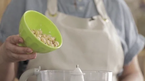 Slow motion Mix nuts Stock Footage 76373226