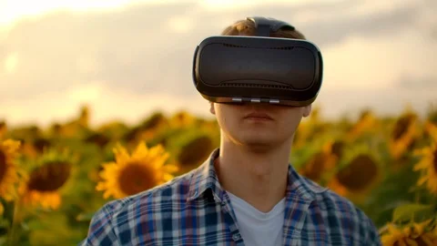 Slow motion Modern technologies in nature Stock Footage 119062971