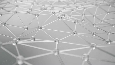 Slow motion of molecular structure at the level of atoms. Slow motion of Stock Footage 96389654