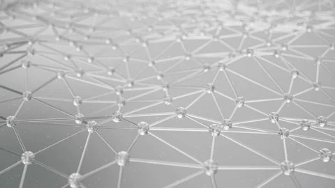 Slow motion of molecular structure at the level of atoms. Slow motion of Stock Footage 96389747