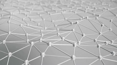 Slow motion of molecular structure at the level of atoms. Slow motion of Stock Footage 96389889