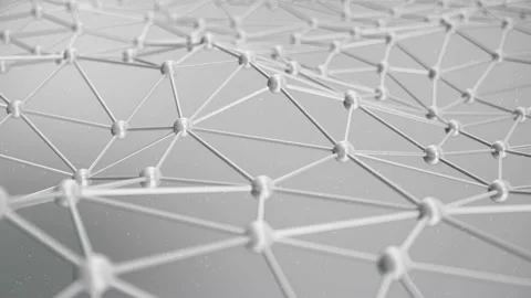 Slow motion of molecular structure at the level of atoms. Slow motion of Stock Footage 96390139