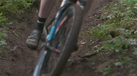 Slow Motion Mountain Bike Stock Footage 58333997