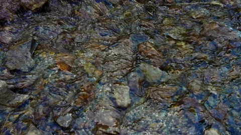 Slow motion of mountain river Stock Footage 276612855