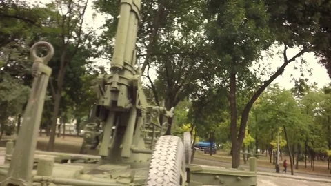 Slow motion, Moving the camera. ground-to-air missile. 库存影片 79754998