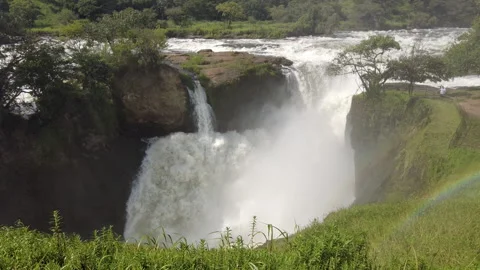 Slow motion of Murchison Falls, Uganda Stock Footage 249841453