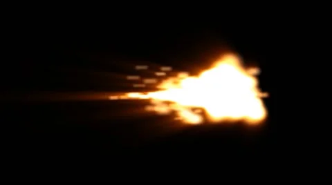 Slow Motion Muzzle Flares - back, front, and side 库存影片 46088563