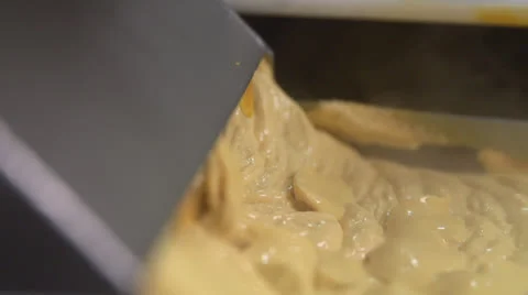 Slow Motion Naan Bread In The Process Of Being Made HD Video Stock Footage 25939570