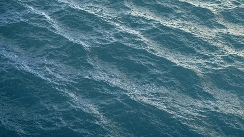 Slow motion ocean surface, rough ocean, loopable. Stock Footage 75528935