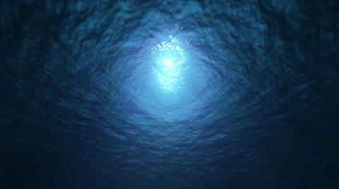 Slow motion ocean underwater view Stock Footage