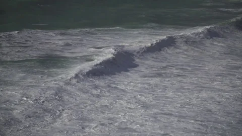 Slow Motion Ocean Waves 240FPS Stock Footage 76971672