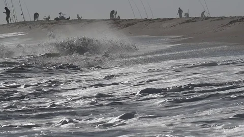 Slow Motion Ocean Waves Stock Footage 82617350