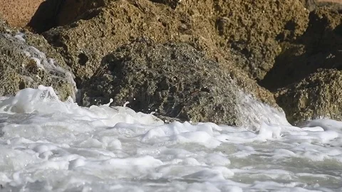 Slow Motion Ocean Waves Stock Footage 82617409