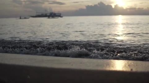 Slow Motion Ocean Waves Stock Footage 159406831