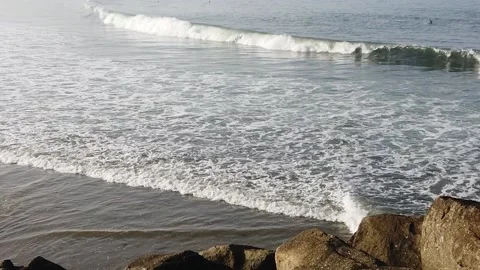 Slow Motion Ocean Waves Stock Footage 220545312