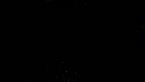 Slow motion one orange falling into transparent water on black background Stock Footage 198707101