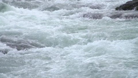 Slow motion Oregon River Stock Footage 90457060