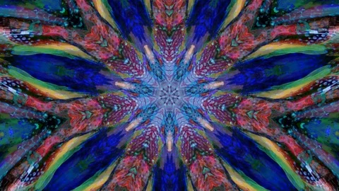 Slow Motion Original Art therapy footage (2290) Stock Footage 129763387