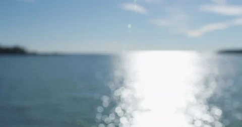 Slow motion of out of focus (bokeh) water. Stock Footage 73335022