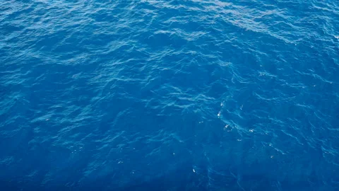 Slow motion over disturbed ocean water surface, loopable. Impressive background  Stock Footage 148329990