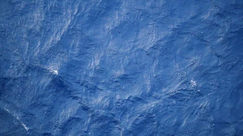 Slow motion over disturbed ocean water surface, loopable. Impressive background  Stock Footage 151274059
