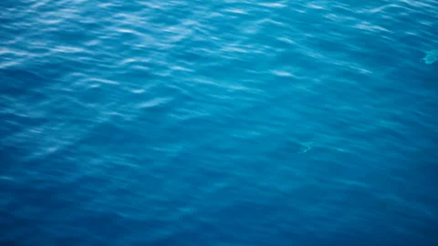Slow motion over disturbed ocean water surface, loopable Impressive background f Stock Footage 152982615