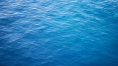 Slow motion over disturbed ocean water surface, loopable Impressive background f Stock Footage 152982670
