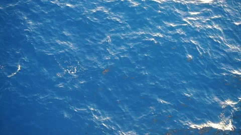 Slow motion over disturbed ocean water surface, loopable. Impressive background  Stock Footage 169039656