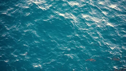 Slow motion over disturbed ocean water surface, loopable. Impressive background  Stock Footage 169040170