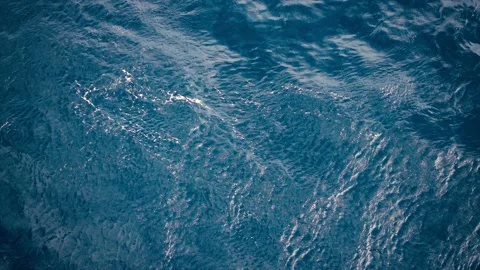 Slow motion over disturbed ocean water surface, loopable. Impressive background  Stock Footage 209131629