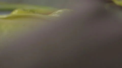 Slow motion paint mix with chisel Stock Footage 160518267