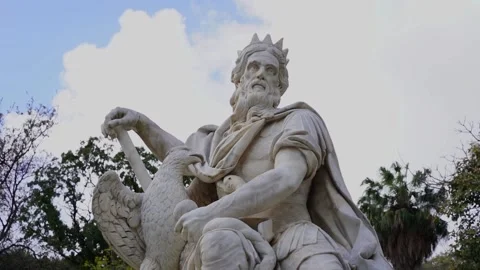 Slow Motion of Palermo Genio Statue, Sicily Stock Footage 174695519