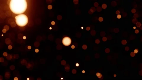 Slow motion particles bokeh lights on black background Stockbeeldmateriaal 150577291