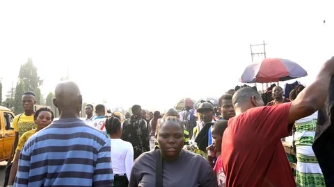 Slow motion Pedestrian Stock Footage 124235908