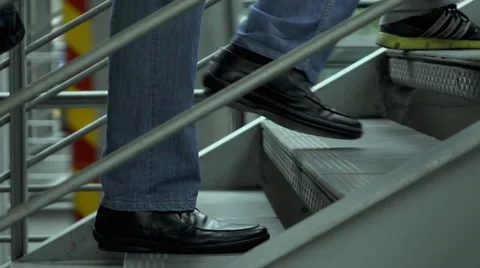 Slow motion people on train station Stock Footage 55658896