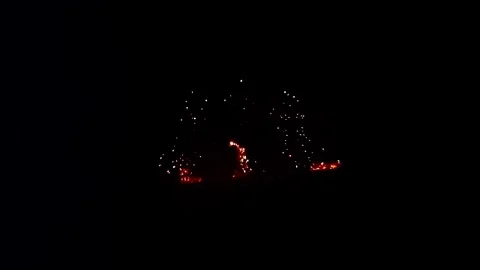 Slow motion a performance by an expert twirling lanterns to create beautifu.. Stock Footage 300073180