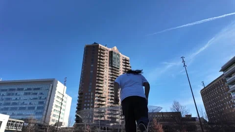 Slow Motion of person jumping Stock Footage 329132747