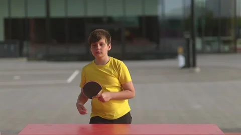 Slow Motion Ping Pong Ball Trajectory Stock Footage 336274589