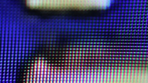 Slow motion pixels on a high definition screen Stock Footage 72220311