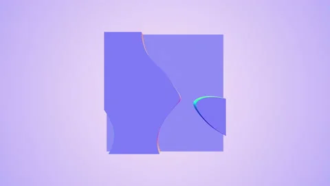 Slow motion of plane surface in holographic colours with 3D emboss effect Stock Footage 239243011