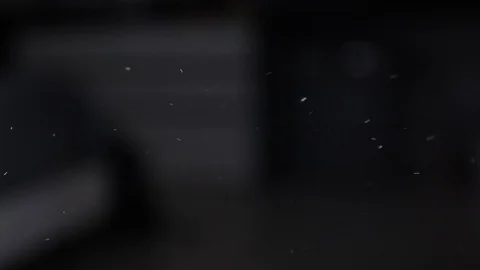 Slow motion of PM 2.5 and other dust in dark bedroom 스톡 동영상 102186922