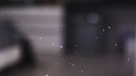 Slow motion of PM 2.5 and other dust in dark bedroom Vidéo 102186936