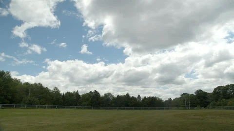 Slow motion point of view POV frisbee throw in field, 4k Stock Footage 111596115