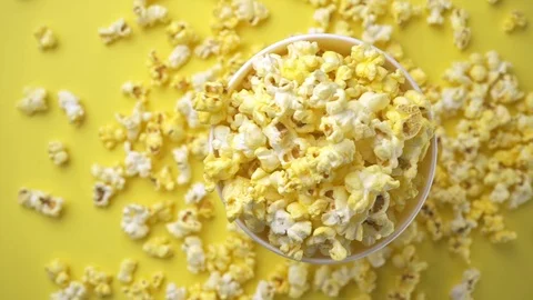 Slow Motion Popcorn Stock Footage 116336510