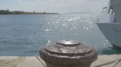 Slow motion at port summer Stock Footage 54217900