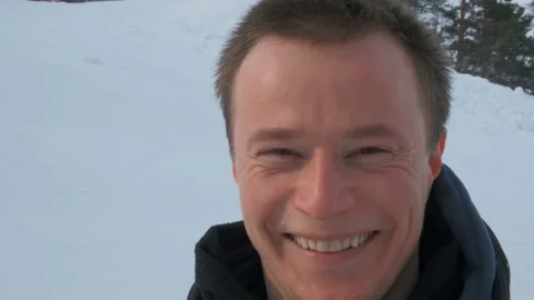 Slow motion portrait of a young man. Stock Footage 103192001